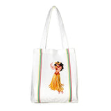 Red & White Kitchen "Hula" Cotton Tote Bag-  12'' x 14'' - The Hawaii Store