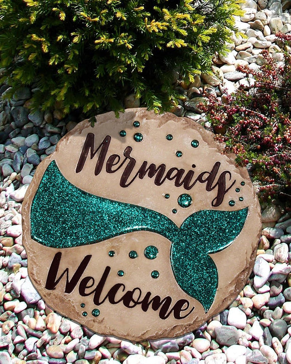 Spoontiques Mermaid Stepping Stone or Wall Plaque.