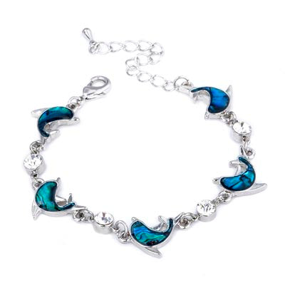 Lauren Spencer Blue Abalone Dolphin Bracelet