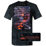 Polynesian Cultural Center Cotton "Lava Stripes" Tee Shirt- Ash Gray