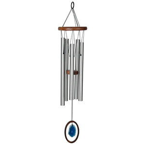 Woodstock Chimes Agate Blue Wind Chime- Large