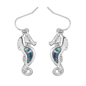 Ocean Water Seahorse Earings - The Hawaii Store