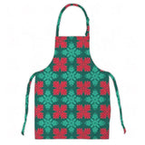 SoHa Quilted Kitchen Apron- Red and Green