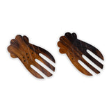 Acacia Wood Pineapple-Shaped  Salad Hands