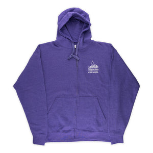 2XL Custom PCC Adult Full Zip  Hoodie- Heather Royal