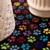 Andréas "Colorful Paws" Silicone and Fabric Rectangle Trivet