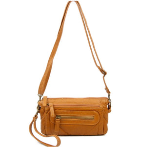 Ampere Creations Anita Crossbody/Wristlet Bag- Lt. Brown