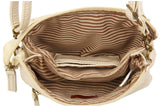 Ampere Creations "Anita" Crossbody/Wristlet Bag- Interior View showing compartments