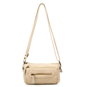 Ampere Creations "Anita" Crossbody/Wristlet Bag- Taupe