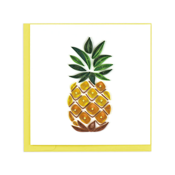 Quillingcard Quilled Pineapple Greeting Card - The Hawaii Store