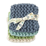 Colorful Crocheted Cotton Coasters 