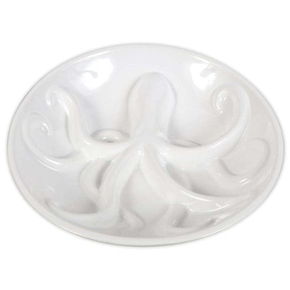 Dennis East White Ceramic Octopus Bowl