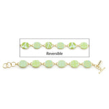 Jilzarah Seaside Green Reversible Coin Bracelet