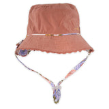 Millymook "Tessa" Reversible Baby Girls Bucket Hat- Floral & Mauve