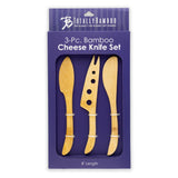 Totally Bamboo Cheese Knife Set, 3-Piece in Package