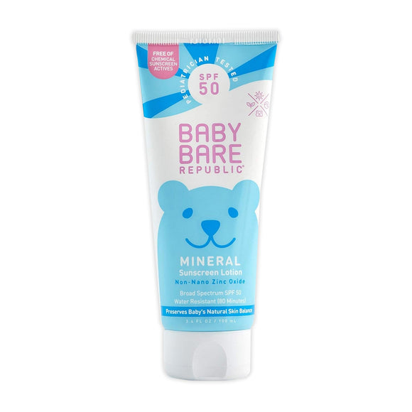 Baby Bare Republic SPF 50 Fragrance Free Baby Sunscreen, 3.4-Ounce