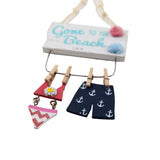 Bathing Suits on Clothes Line Holiday Ornament - The Hawaii Store