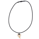 Shark Tooth with Black Ceramic Bead Necklace