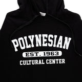 “Polynesian Cultural Center” Cotton Blend Hoodie- Midnight Black