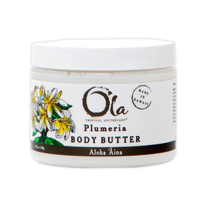 Jar of the body butter with attractive imaging on it