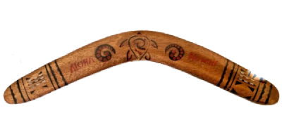 Australian-style Hawaii Red Honu Boomerang