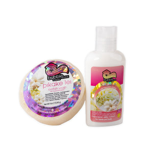 Bubble-Shack-Pikake-Lei-Loofah-and-Lotion-Set