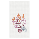 "Nori Coral" Cotton Waffle Weave Kitchen Towel