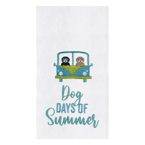 "Dog Days of Summer" Cotton Kitchen Towel