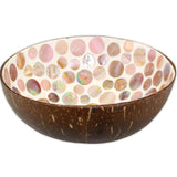Mother of Pearl Mosaic Polka Dot Coconut Bowl