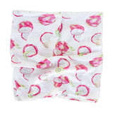 Little Unicorn Cotton Muslin Swaddle Blanket- Pitaya/Dragon Fruit Design