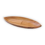 Acacia Wood Canoe-shape Serving Dish