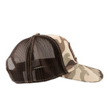  PCC Krisi Brown/Camo Ball Cap- Right Side View Showing Mesh Back and Sides