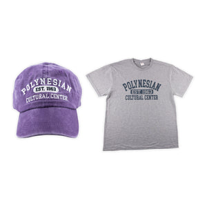 PCC "EST 1963" Ball Cap & 2XL Tee Shirt Combo- Purple/Light Gray 