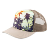 Cap PCC Palm Trees-Khaki/Coffe - The Hawaii Store
