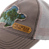 Close up of Polynesian Cultural Center “Turtles & Trees” Hat