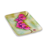 Capiz Shell Hand-painted Orchid Tray - The Hawaii Store