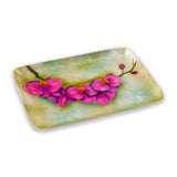 Capiz Shell Hand-painted Orchid Tray - The Hawaii Store