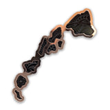 Large Engraved Island Chain Rose Gold Car Decal