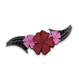 Floral Hibiscus Pink/Red/Pink Car Decal