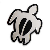 Car Decal Honu Silver/Black