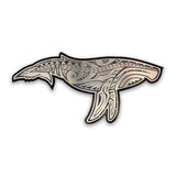 Car Decal Humpback SlvBlk