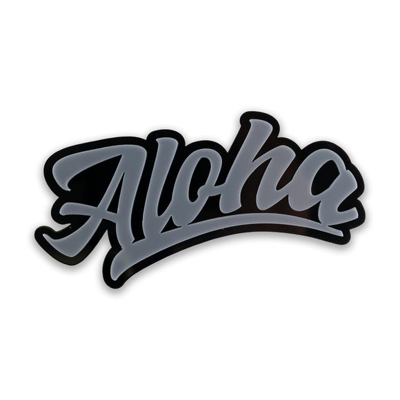 Car Decal New Aloha Grey/Black