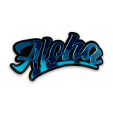 Car Decal New Aloha LBlu/Black