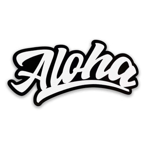 Car Decal New Aloha Whit/Black