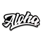 Car Decal New Aloha Whit/Black