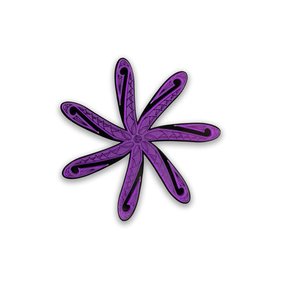 Car Decal Poly Tiare PurpBlk