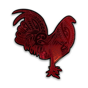 Car Decal Roostah Red/Black