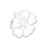 Car Decal Single Hib Slv/Wht