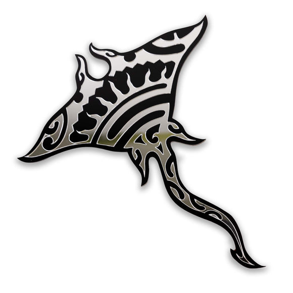 Car Decal StingRay Silv/Blk