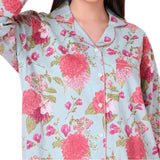 Cassie Floral Print Cotton Night Shirt